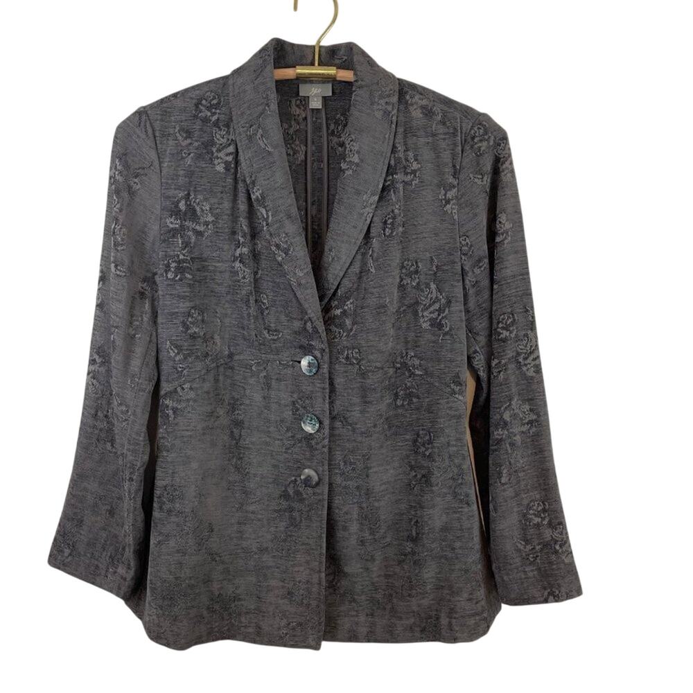 J. Jill Gray Brocade Jacket Size Small